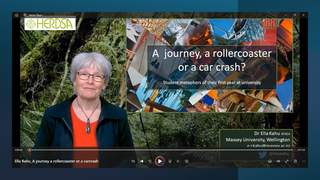 Dr Ella Kahu – A Journey, a Rollacoaster or a Car Crash: Student Metaphors of their First Year at University 